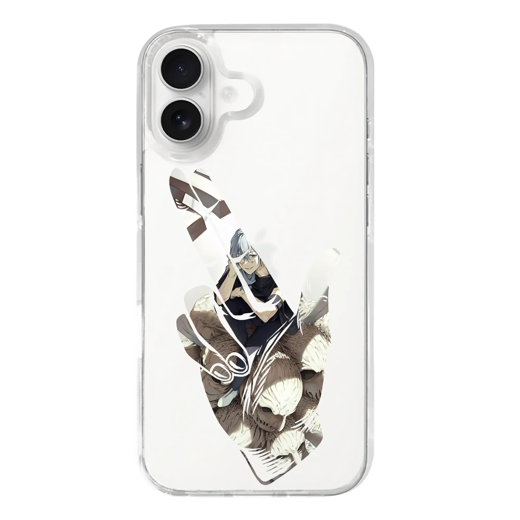 呪術廻戦 グッズ,真人 - iPhone 17シリーズ 透明スマホケース – 薄型・耐衝撃・精密フィット保護カバー